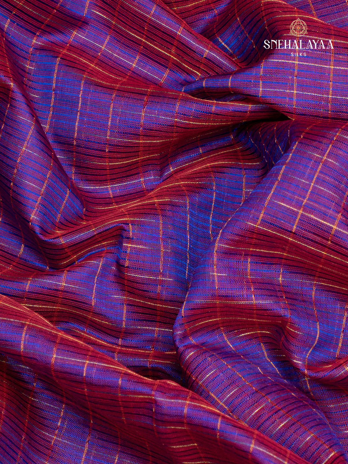Navy Blue Mangalagiri Silk Cotton Saree